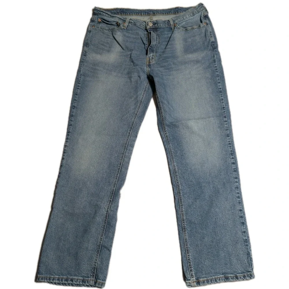 Levi's 541 Athletic‎ Taper Jeans Mens 40x32 Blue Stretch Denim Pants Light Wash